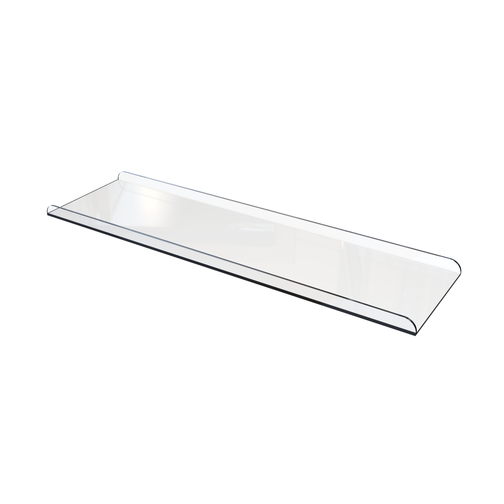 59" Premium Solid Surface Deep Soaking Bathtub With Acrylic Shelf