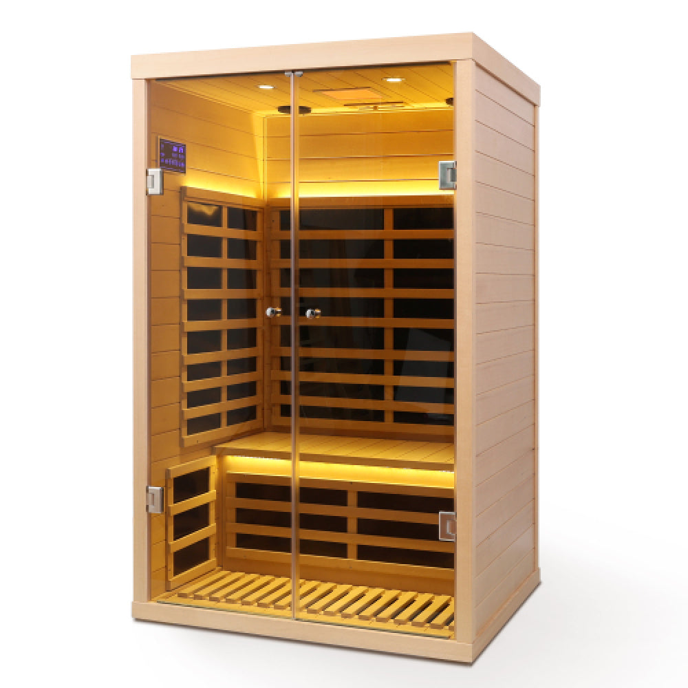 Two person hemlock sauna far-infrared sauna room