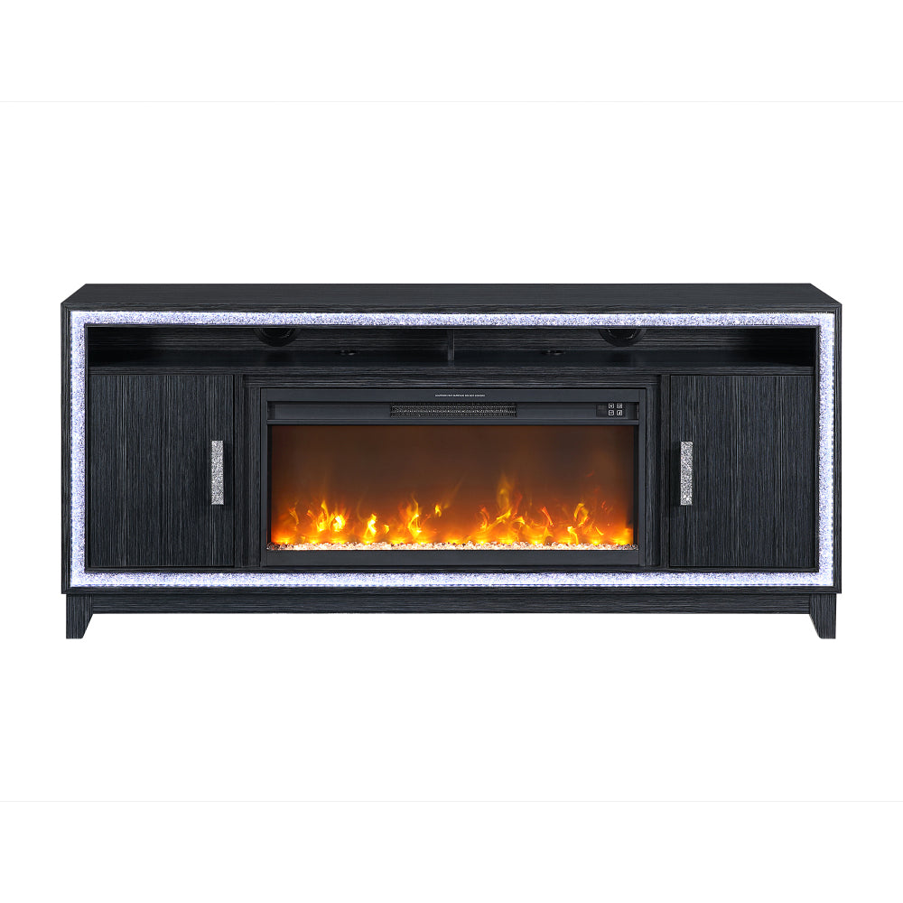 Almera White 72 Inch Fireplace