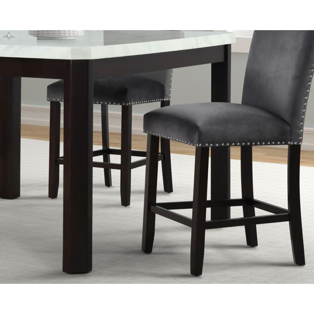 Sapphire 5pc Pub - Grey Stools