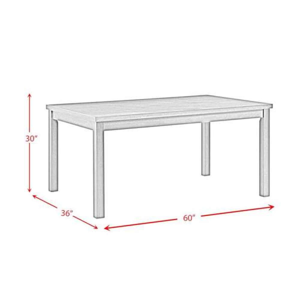Alvin 60in 7PC Dining Set in Espresso