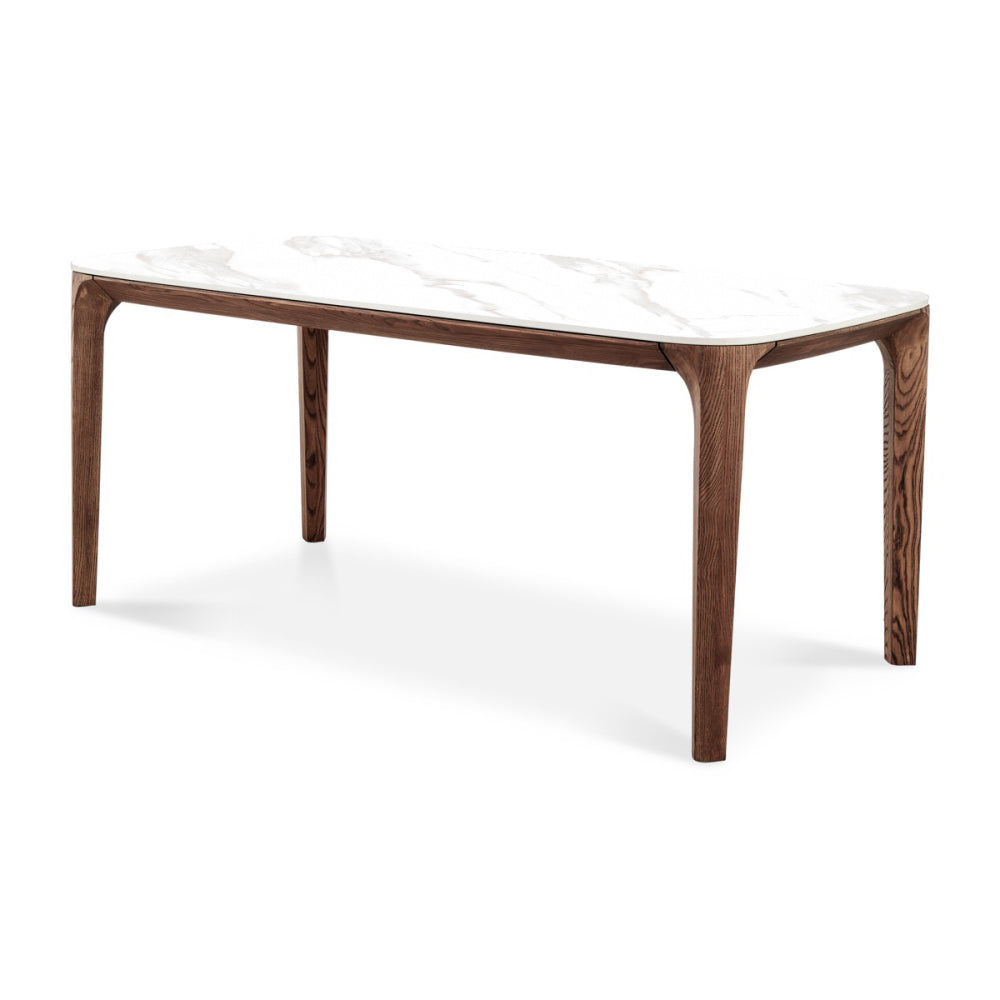Myko Modern Rectangular Ceramic Dining Table / 5.9ft - Calacatta Ceramic
