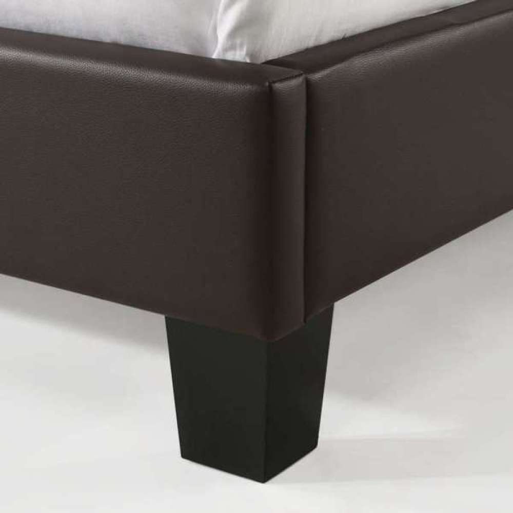 Julesburg Corner Full Bed in Brown PU