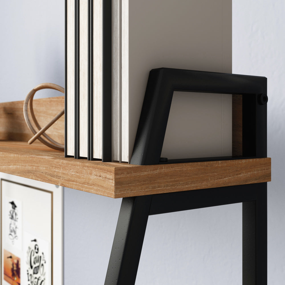 Sauder North Avenue Desk with Hutch, Charter Oak Finish