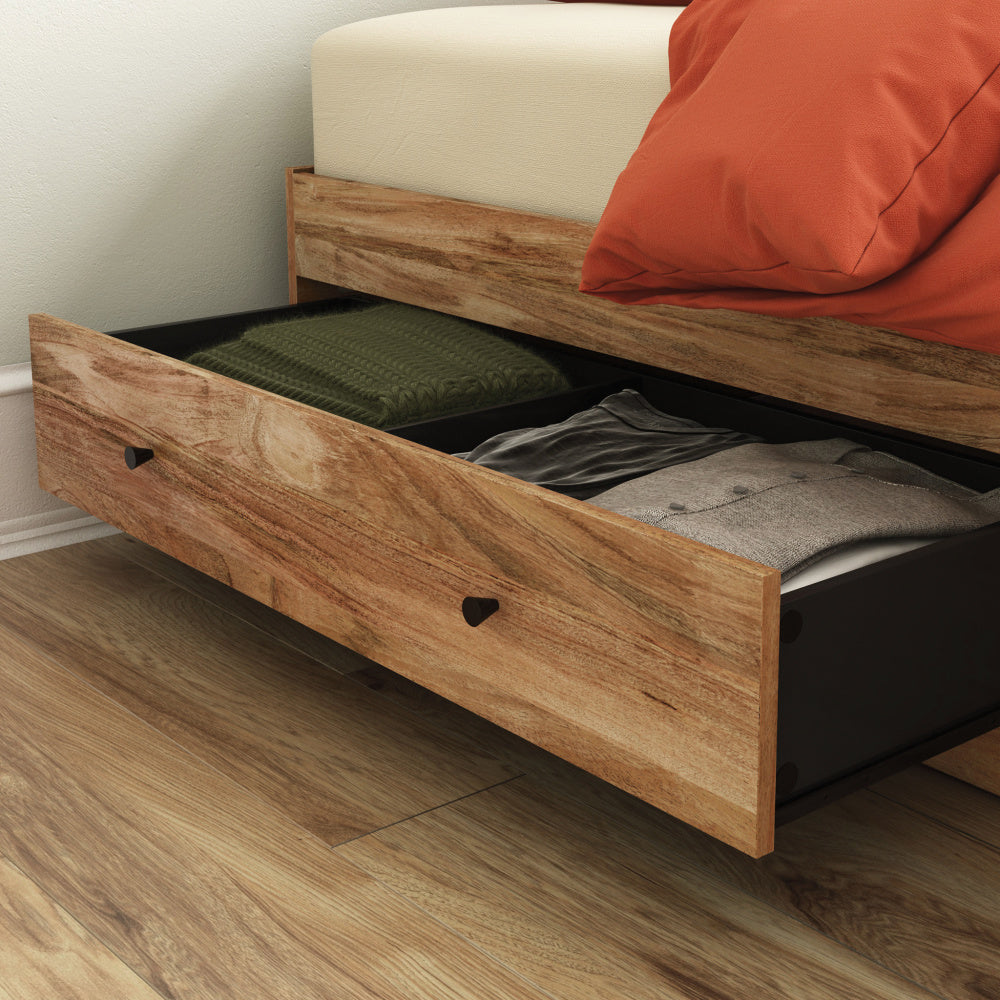 Sauder Cannery Bridge Mates Bed, in a Sindoori Mango Finish