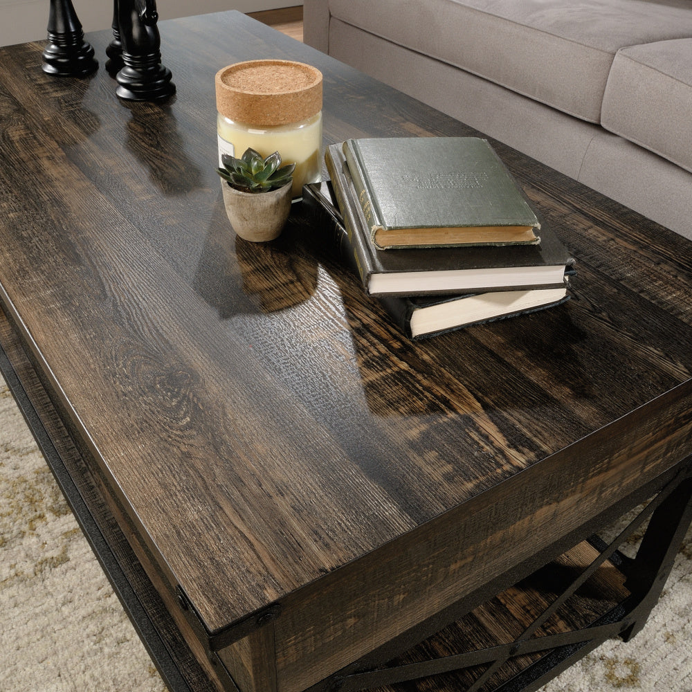 Steel River Rustic Lift-Top Coffee Table Carbon Oak