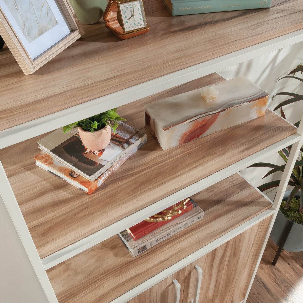 Nova Loft 5-Shelf Bookcase with Doors Kiln Acacia