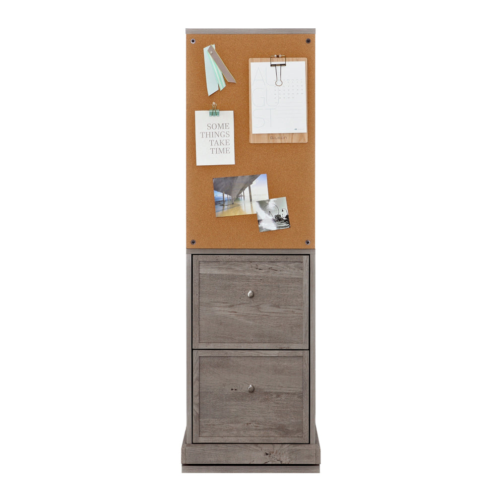 Sauder Craft Pro Series Craft Supplies Storage Organizer 360° Swivel Tower in Mystic Oak Finish