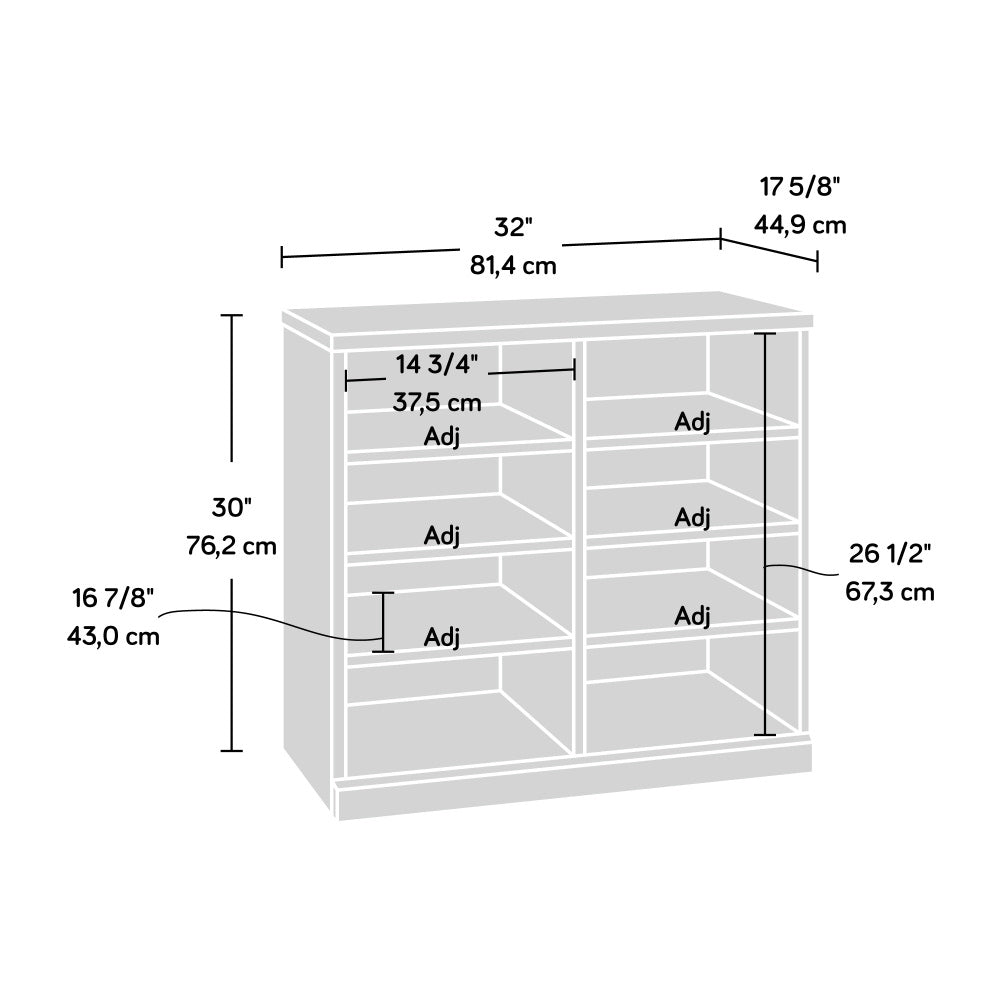 Sauder Craft Pro Series Open Storage Cabinet, Mystic Oak Finish