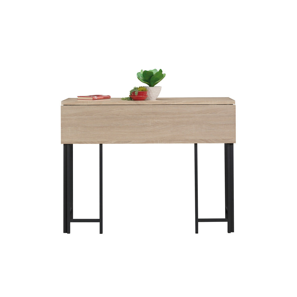 Sauder North Avenue Table with Drop Leaf, L: 47.50" x W: 28.38" x H: 36.13", Charter Oak Finish