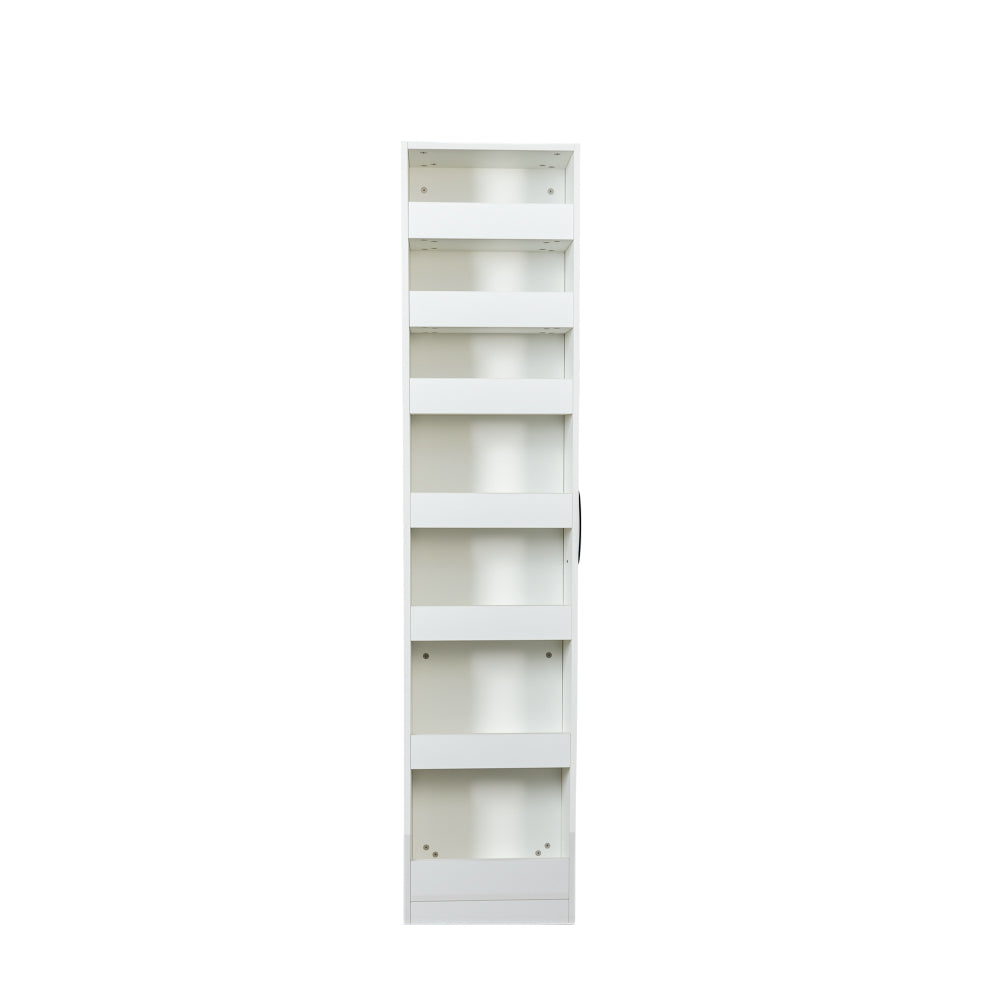 7 Tier multi-functional pull-out multi-tier storage Single-sided open shelf for Kitchen, Living Room & Narrow Spaces