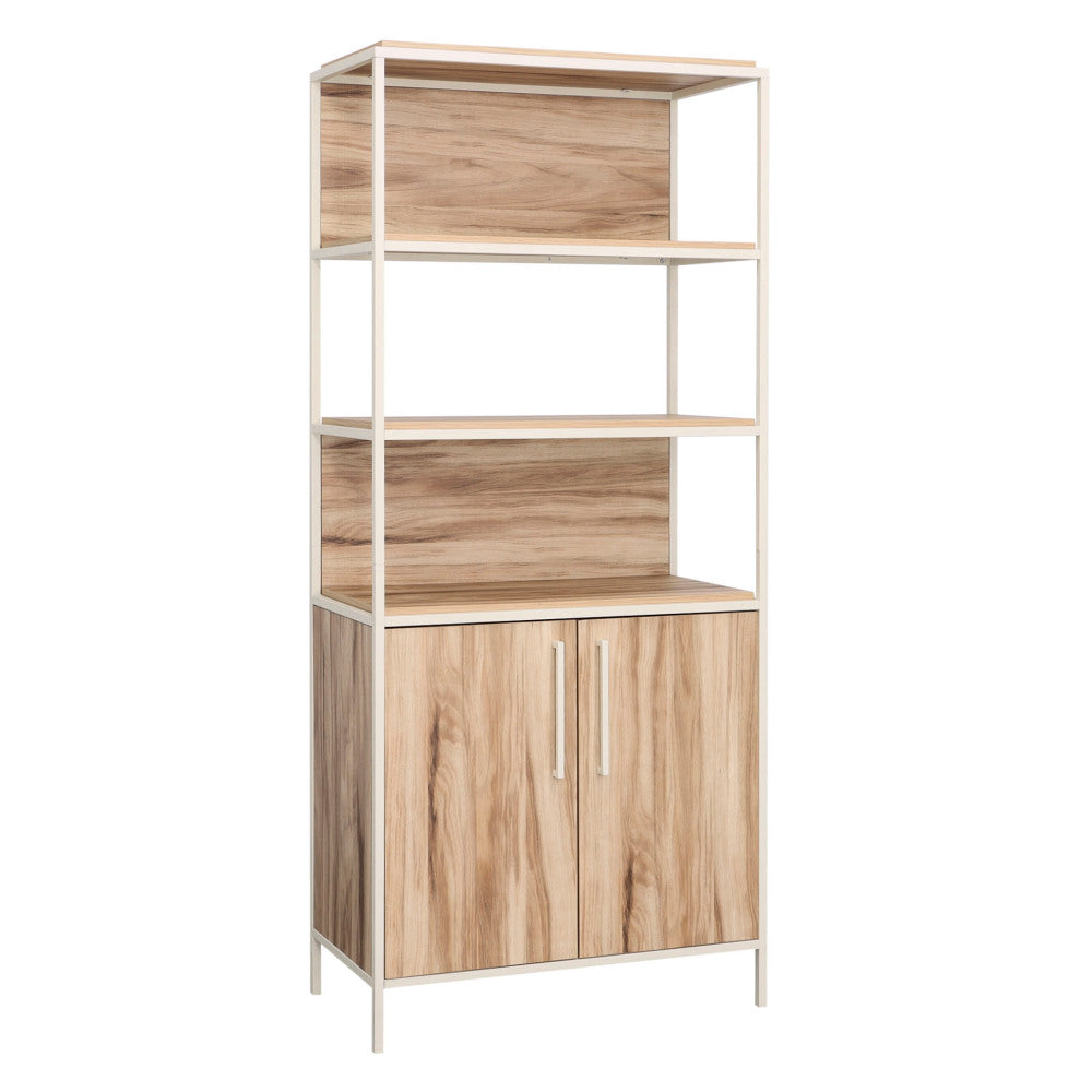 Nova Loft 5-Shelf Bookcase with Doors Kiln Acacia