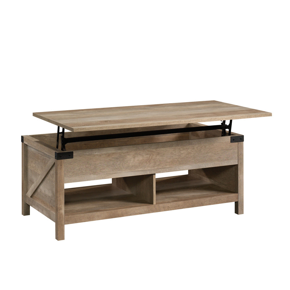 Sauder Bridge Acre Lift Top Coffee Table, Lintel Oak Finish