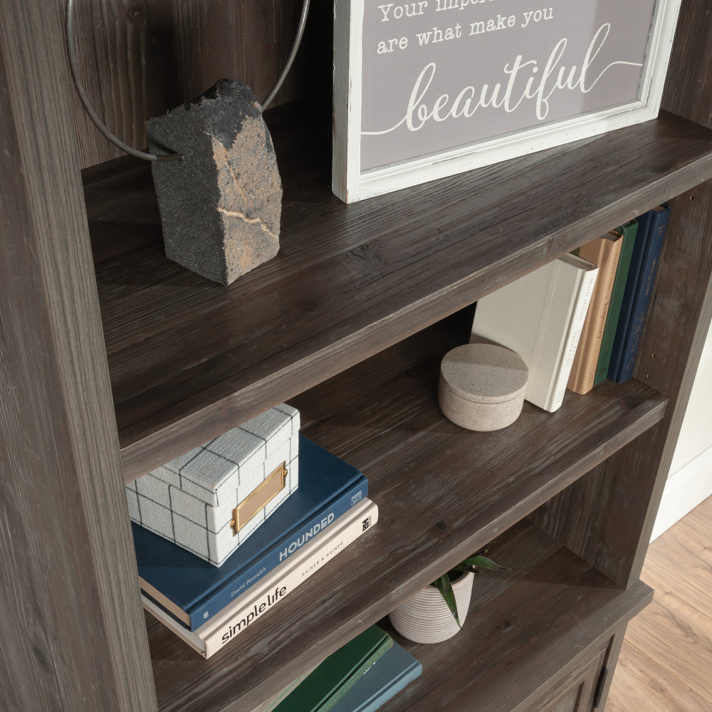 Aspen Post 2-Shelf Library Hutch Pebble Pine