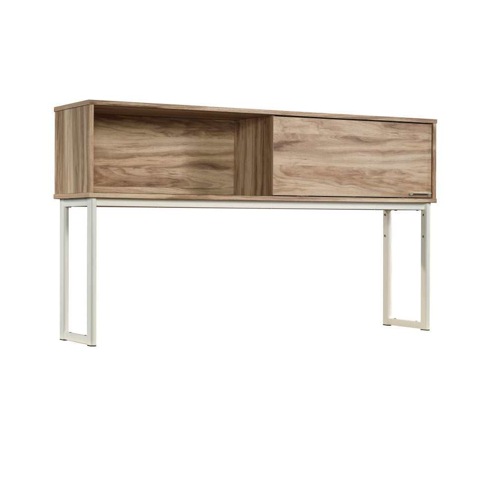 Sauder Portage Park Engineered Wood and Metal Computer Hutch in Kiln Acacia