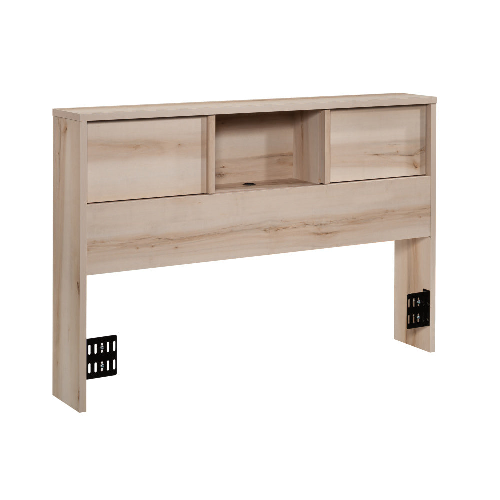 Full/Queen Bookcase Headboard, Brown finish