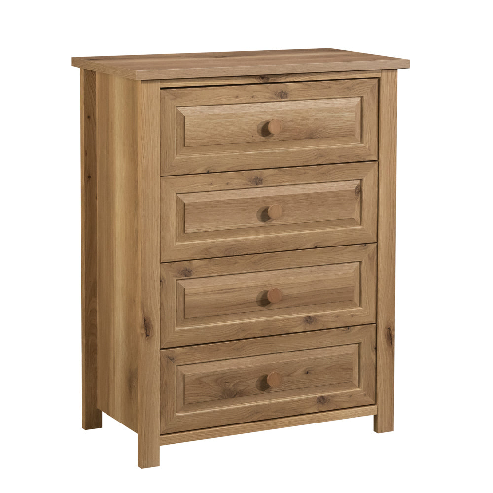 Hillmont Farm Country 4-Drawer Bedroom Chest Timber