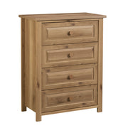 Hillmont Farm Country 4-Drawer Bedroom Chest Timber