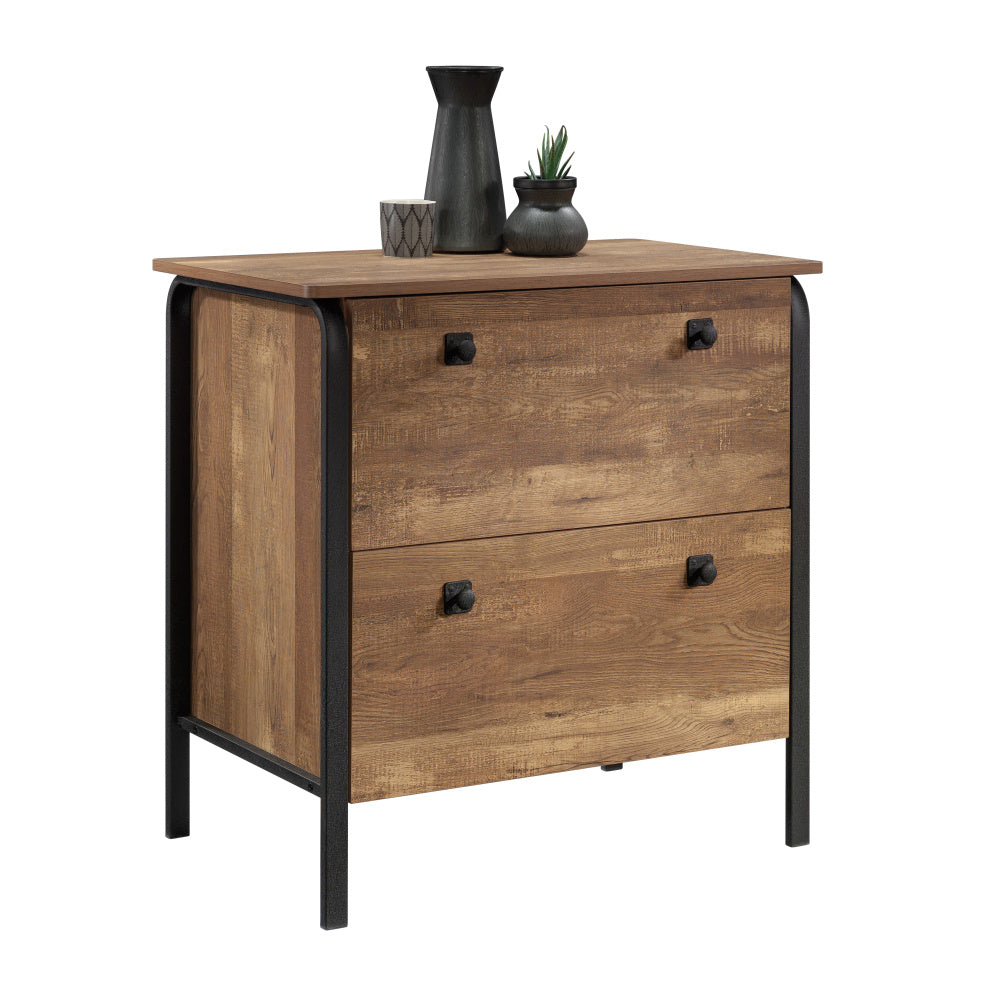 Sauder Station House 2-Drawer Lateral File Cabinet, Etched Oak Finish