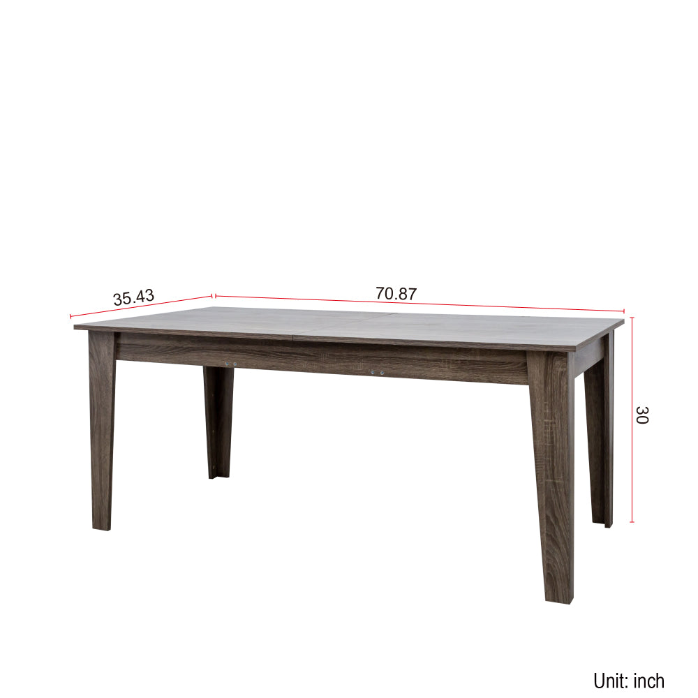 Dining Table , 106.3 in  Large Extendable Kitchen Table