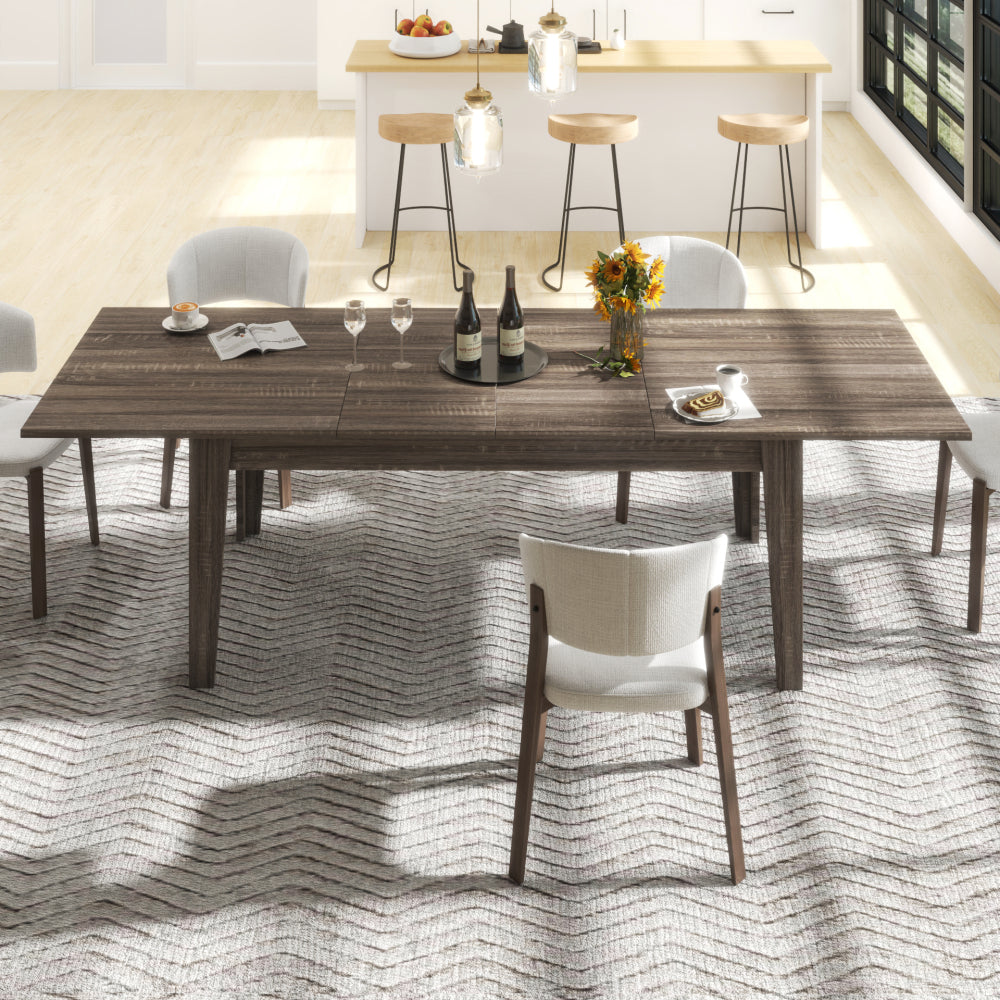 Dining Table , 106.3 in  Large Extendable Kitchen Table