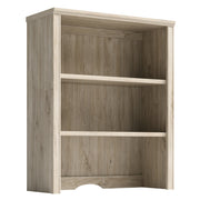 Sauder Hammond 2-Shelf Library Hutch for Cabinet, Chalk Oak Finish