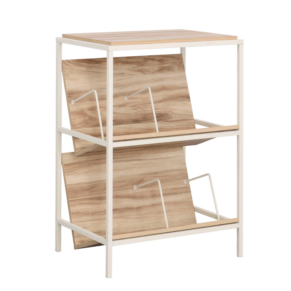 Sauder Nova Loft Engineered Wood Accent Storage in Kiln Acacia/Brown Finish