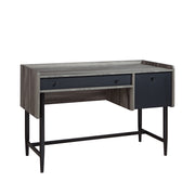 Sauder Harvey Park Modern Home Office Desk with Storage, Jet Acacia Finish