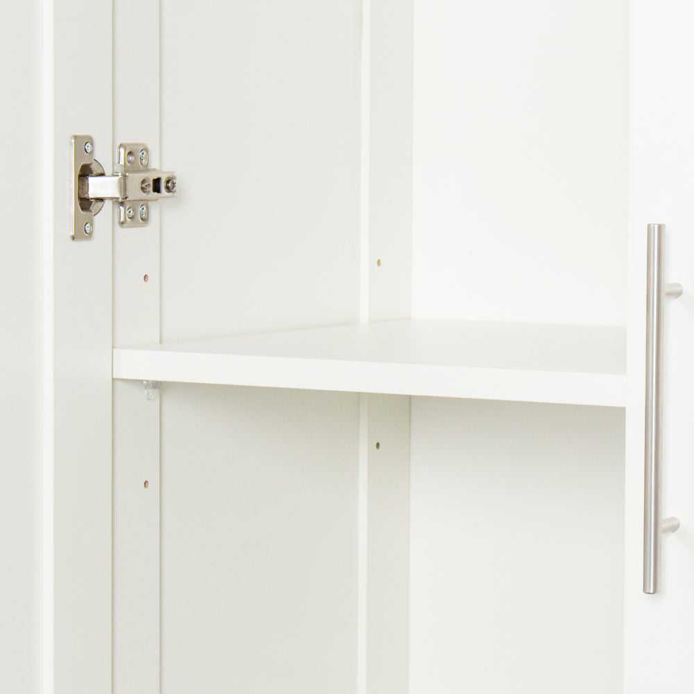 Pantry Cabinet, Kitchen Pantry Storage Cabinets with 2 Door and 3  Shelves, White Pantry Storage Cabinet, Cupboard for Kitchen, Dining Room and Living Room.