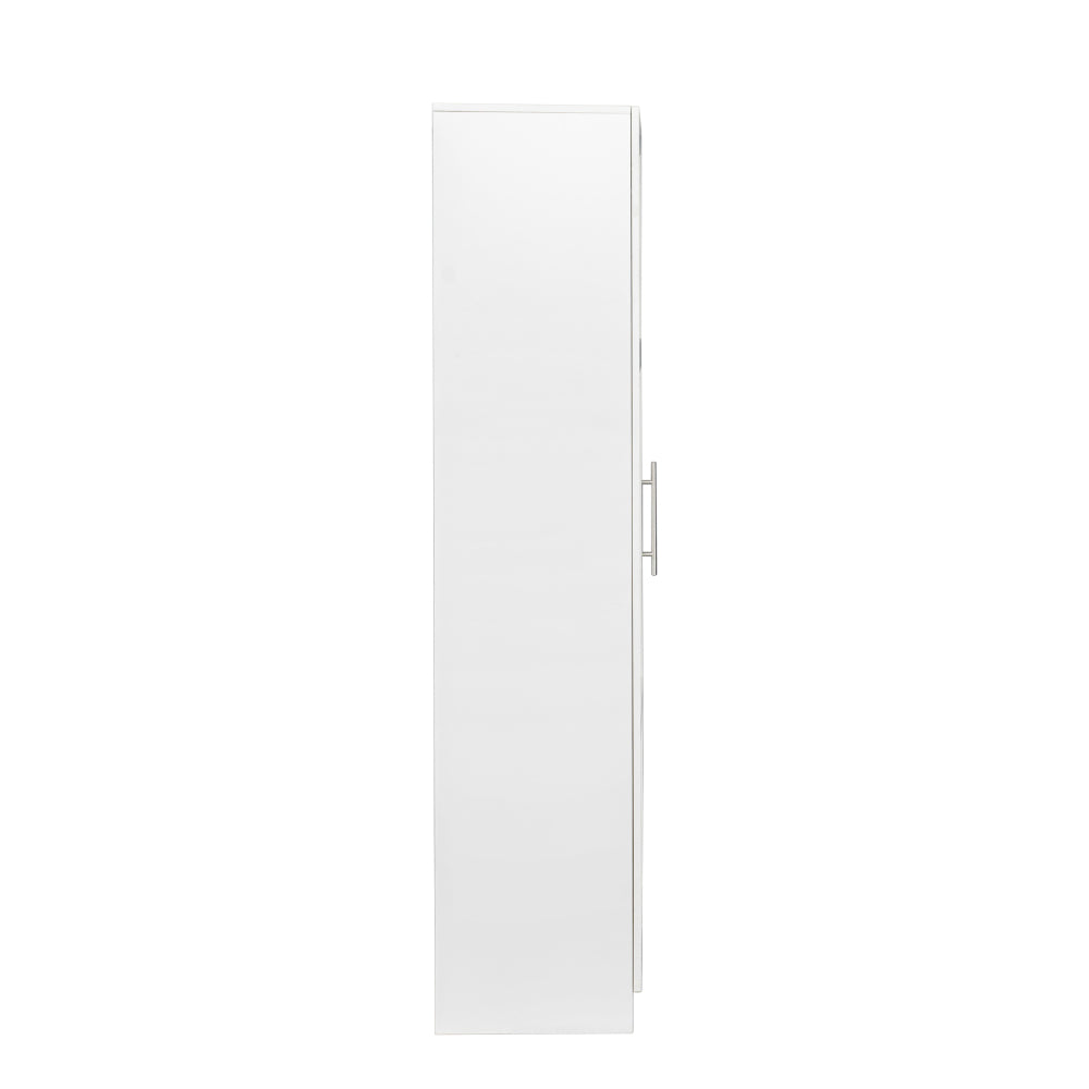 Stackable Wall Mounted Storage Cabinet, 15.75" D x 15.75" W x 70.87" H, White