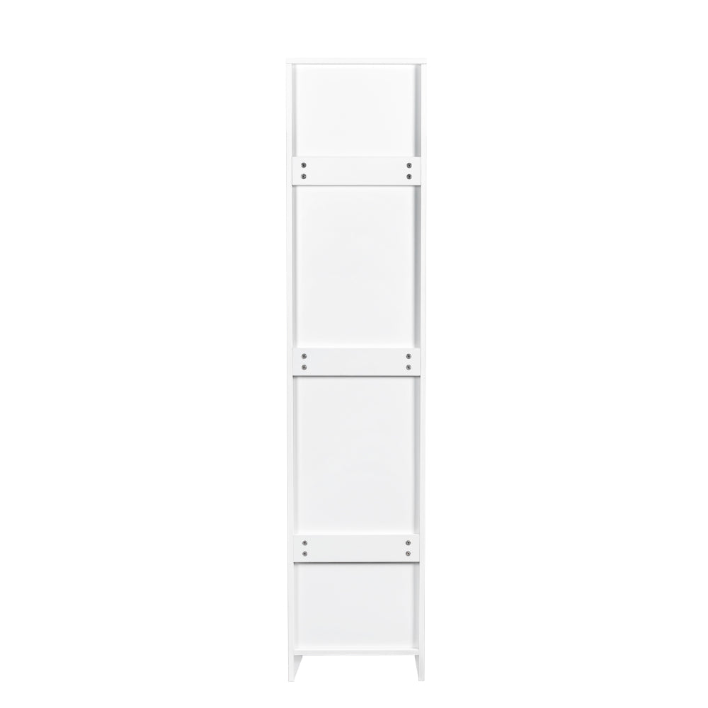 Stackable Wall Mounted Storage Cabinet, 15.75" D x 15.75" W x 70.87" H, White