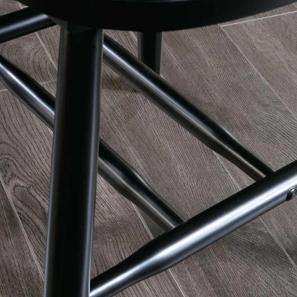 Sauder New Grange Spindle Back Chairs, Black finish, L: 20.47" x W: 21.26" x H: 36.22"