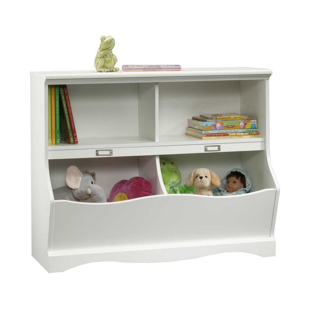 Sauder Pogo Storage Chest Organizer, Kids Bookcase, Toy Box Bin for Bedroom, Living Room, 41.12", Soft White