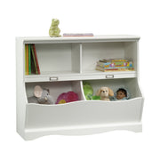 Sauder Pogo Storage Chest Organizer, Kids Bookcase, Toy Box Bin for Bedroom, Living Room, 41.12", Soft White