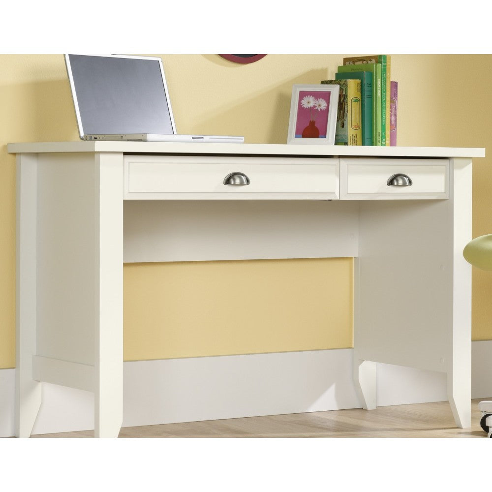 Sauder Shoal Creek Small Work Study Computer, Laptop Desk, L: 47.17" x W: 19.45" x H: 30.28", Soft White