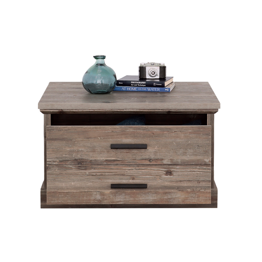 Sauder Aspen Post Coffee Table, in Pebble Pine Finish
