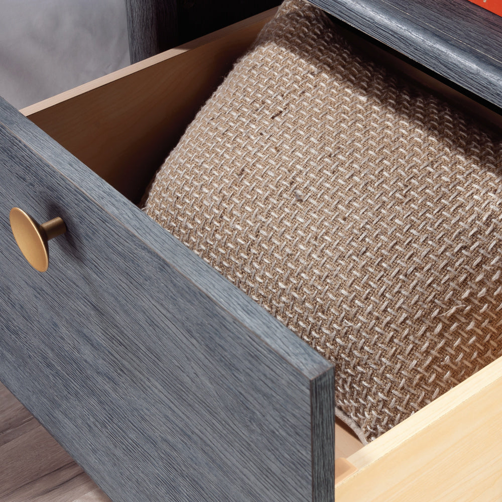 Dover Edge Night Stand Denim Oak
