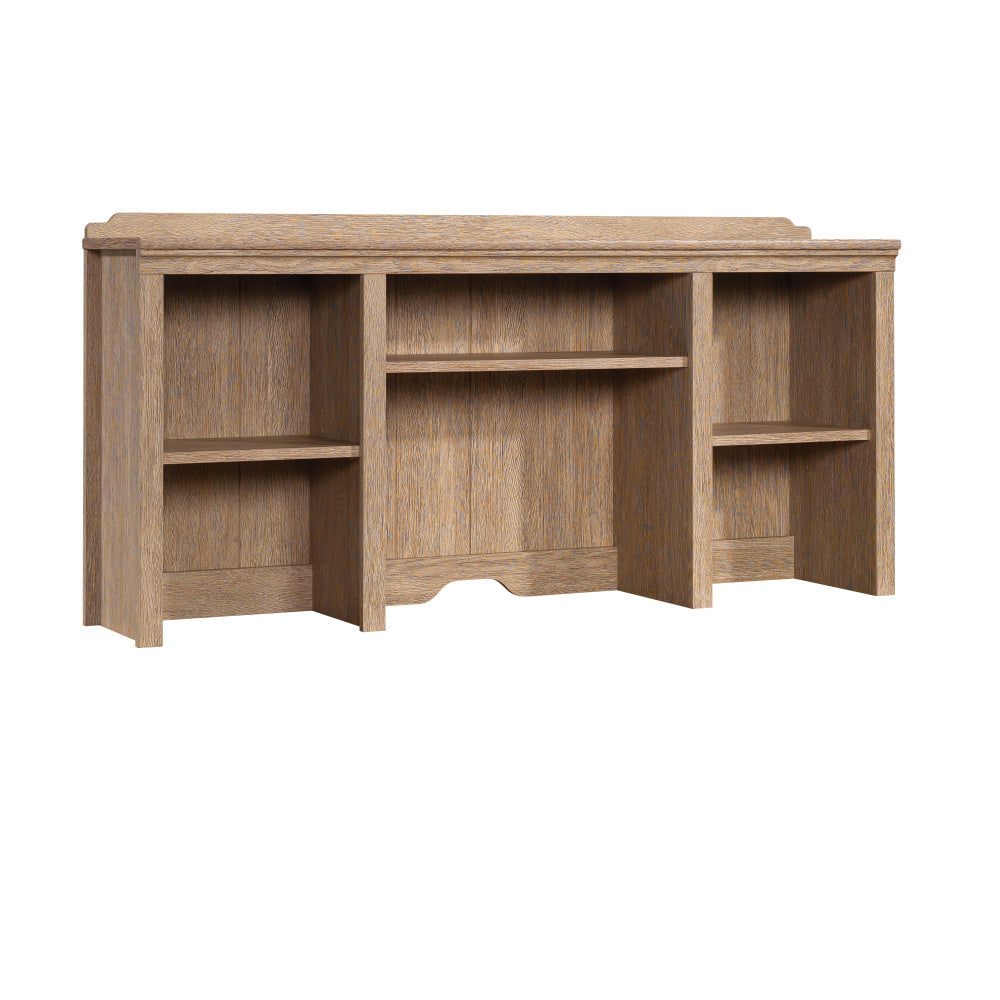 Sauder Rollingwood Engineered Wood 54" Hutch in Brushed Oak Finish