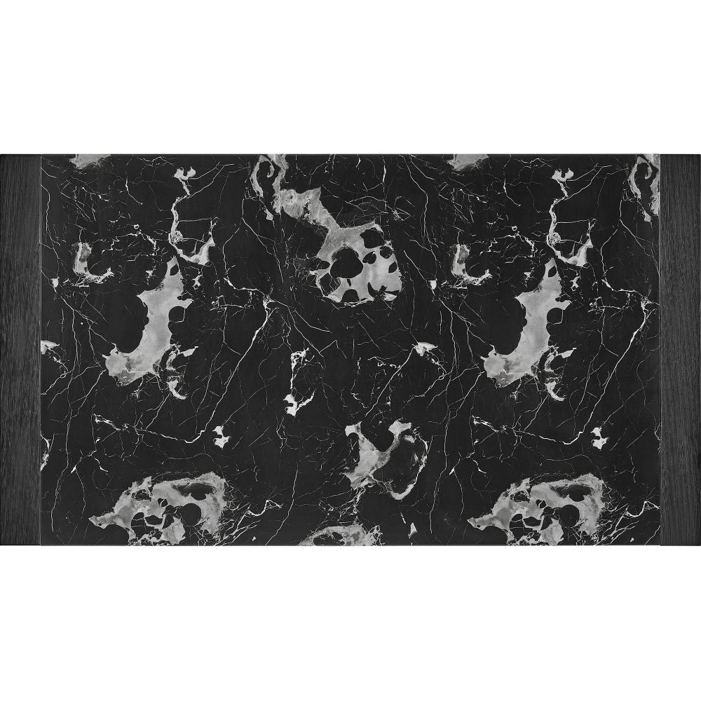 Black Dining Table and (4) Charcoal Dining Chairs