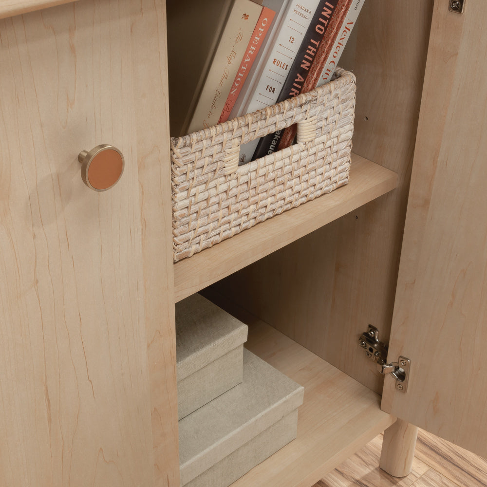 Sauder Whitaker Point Storage Cabinet, L: 31.5" x W: 20.47" x H: 29.76", Natural Maple Finish