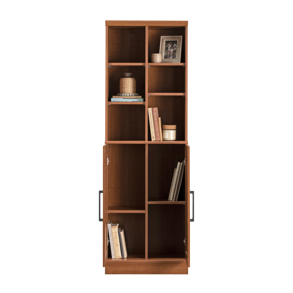 HomePlus Multi-Room Storage Cabinet with Adjustable Shelves and Door Positioning, Kitchen Laundry Bathroom Pantry Storage Cabinet, in Sienna Oak Finish