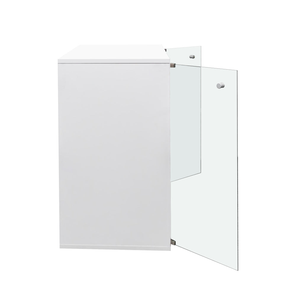 Shoe Box with RGB LED Light, Wooden Stackable Shoe Storage Box with Glass Door, Shoe Storage Bin Shoe Display Case for Sneakers (4 Tier-1)