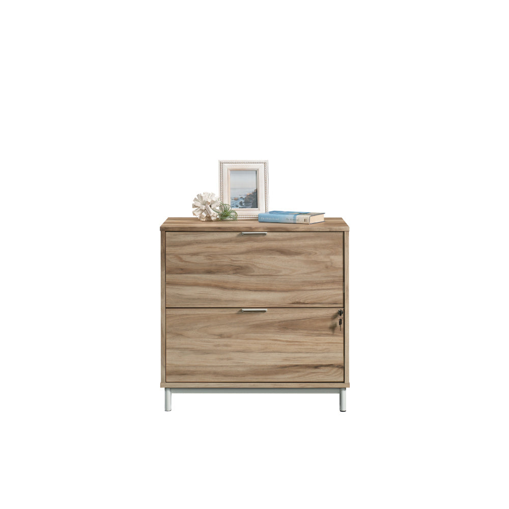 Sauder Portage Park Commercial Office File Cabinet, L: 30.35" x W: 19.45" x H: 29.76", Kiln Acacia Finish