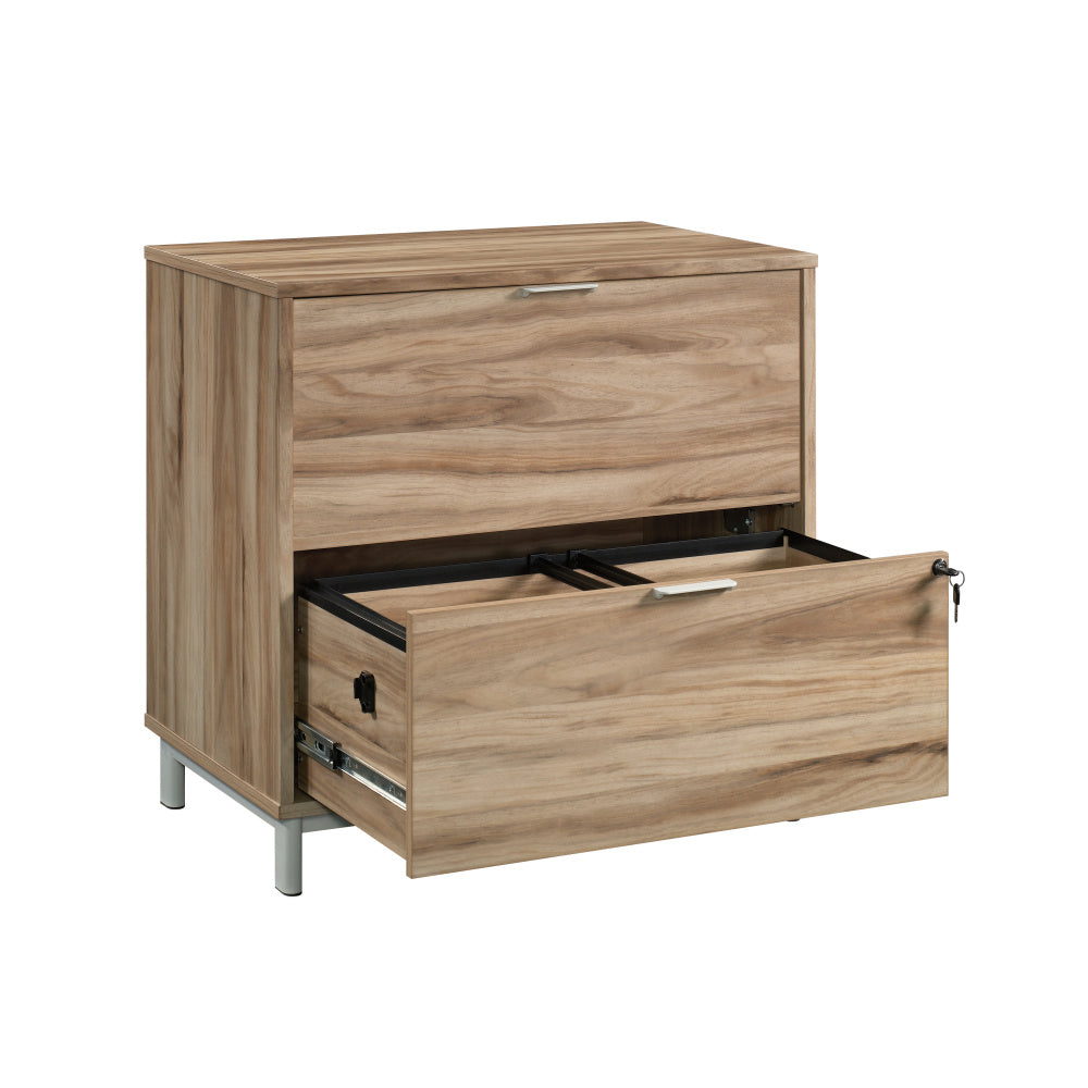 Sauder Portage Park Commercial Office File Cabinet, L: 30.35" x W: 19.45" x H: 29.76", Kiln Acacia Finish