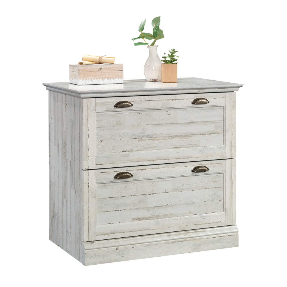 Sauder Barrister Lane Lateral File, White Plank Finish