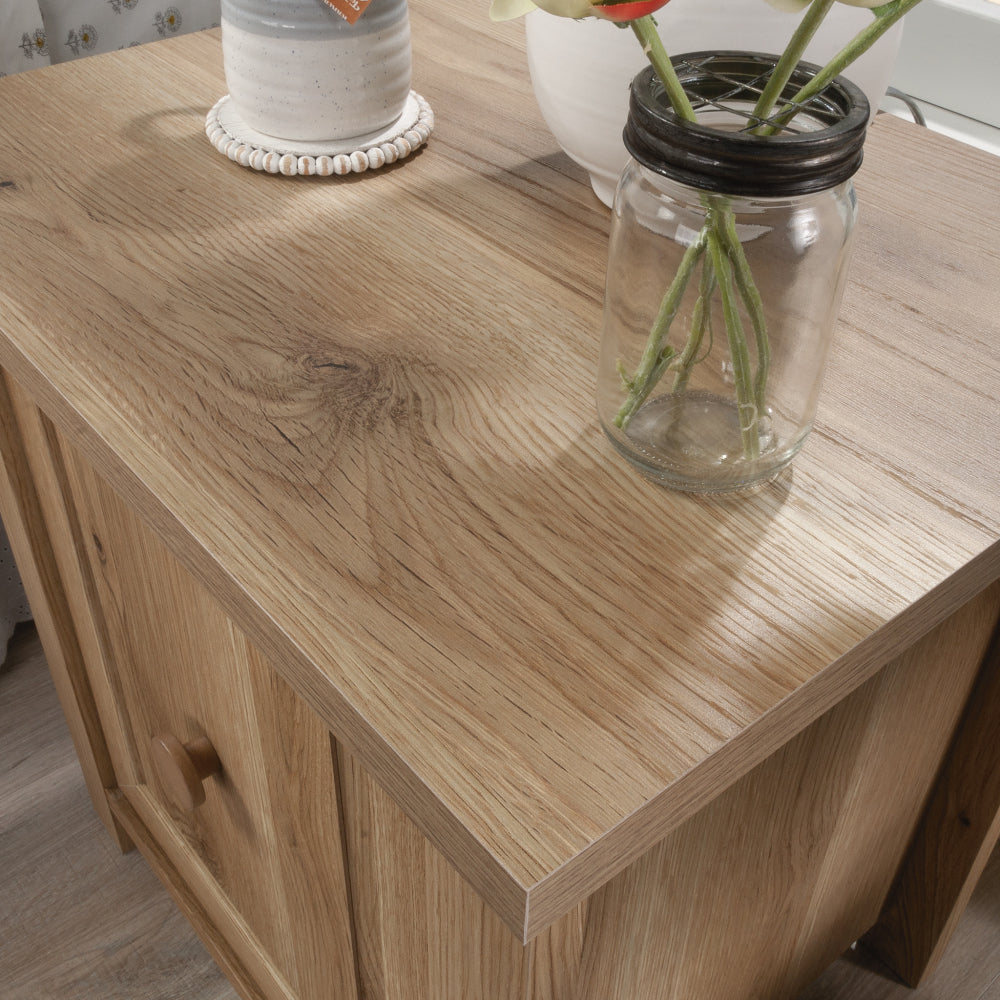 Hillmont Farm Country Nightstand with Door Timber Oak