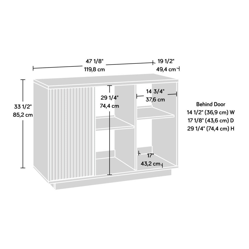 East Rock Accent Storage Cabinet Ashen Oak