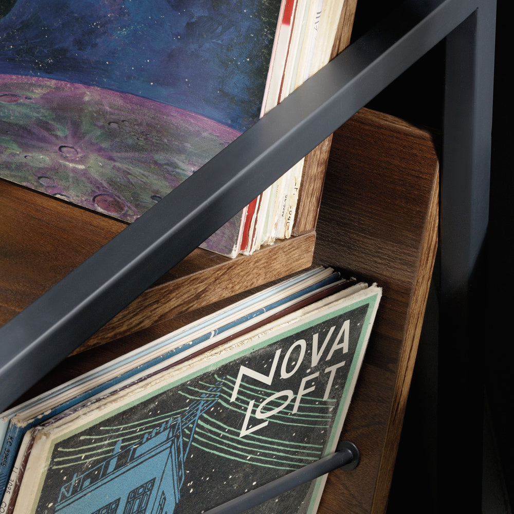 Sauder Nova Loft Accent Storage, Grand Walnut Finish