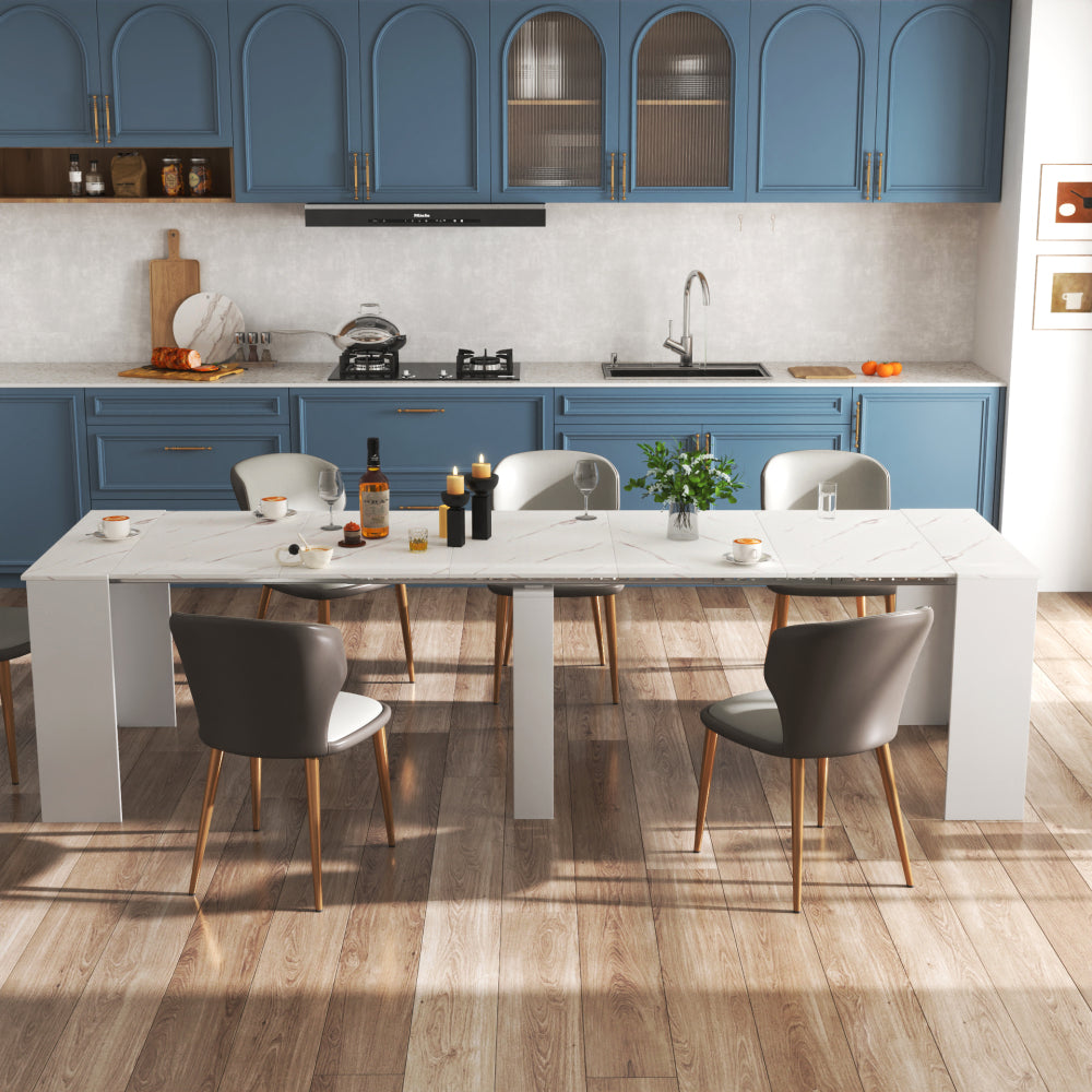 Multifunctional extendable console table