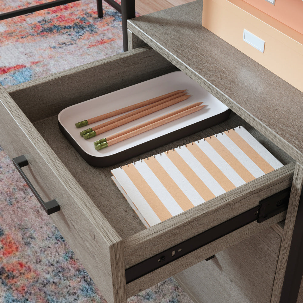 Sauder Tremont Row L Desk, Mystic Oak Finish